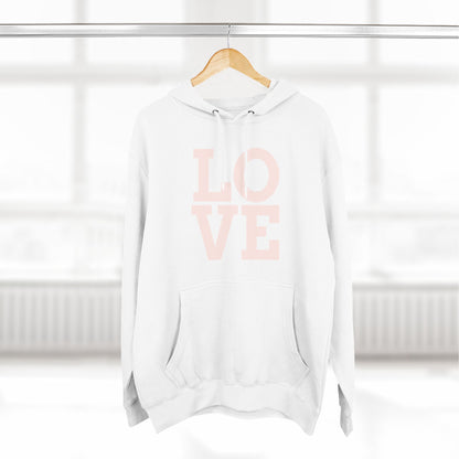 Love Three-Panel Fleece Hoodie