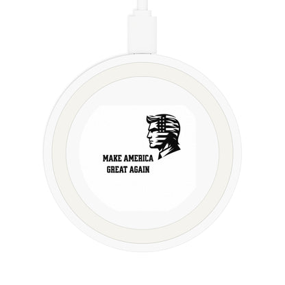 Stencil Donald Trump MAGA Quake Wireless Charging Pad