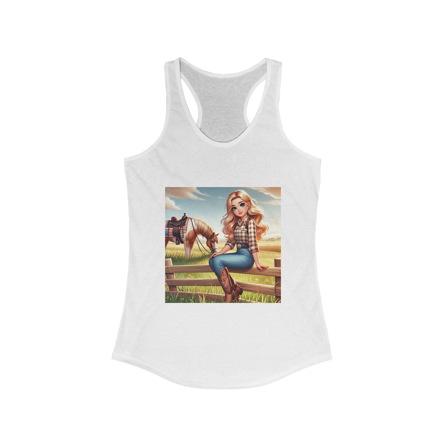 Cowgirl Women's Ideal Racerback Tank