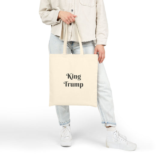 King Trump Cotton Canvas Tote Bag - Stylish Eco-Friendly Shopping Bag
